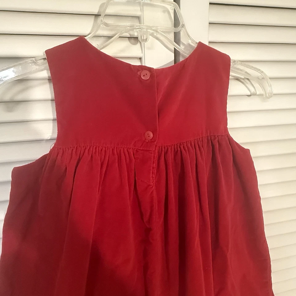 Vestido Samara Niña Fiesta Navidad Bordado Flores Terciopelo Sensación Talla 5 Foto 3 de 4