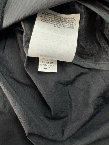 Mens Sz M FN4004-010 Nike Trail Aireez Running Packable Black Vest Lightweight - Picture 10 of 15