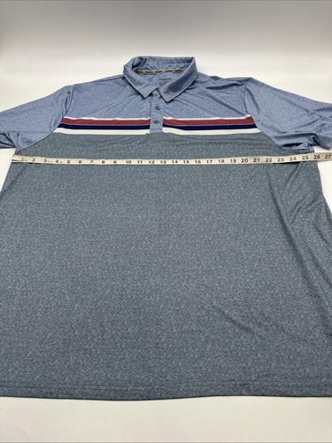 Flag & Anthem Comfor To Madeflex Polo Shirt Men 2XL Blue Logo ..#32507 - Picture 6 of 10