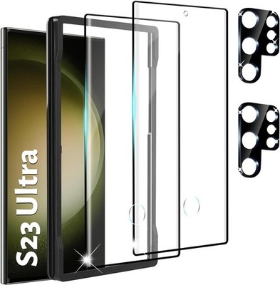 4in1 Tempered Glass Galaxy S23 Ultra  for Screen and Camera Lens Protector 9H