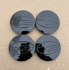Set Of 4 Subaru Full Black Wheel Center Cap, 28821SA030