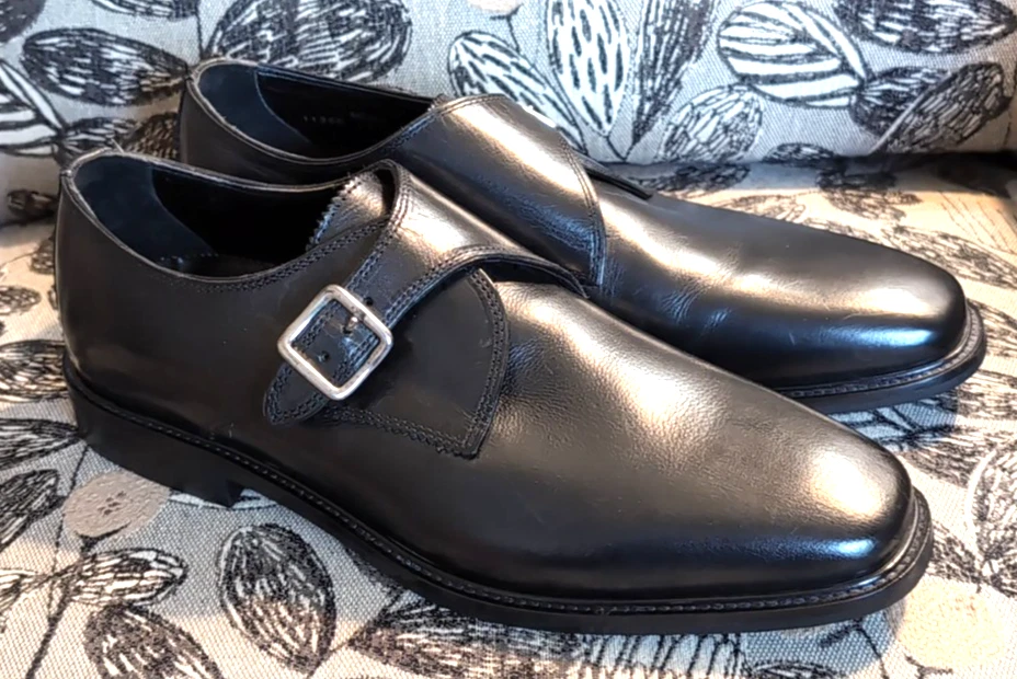 男式正装鞋 Florsheim Sorrento Monk 系带一脚蹬。 10 D 码 — 第 2/4 张图片