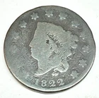 1822-P Large Cent — photo from another recent sale