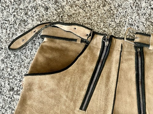 Trachtenlederhose Wild und Glattleder Bundweite ca. 89 cm - Bild 6 von 6