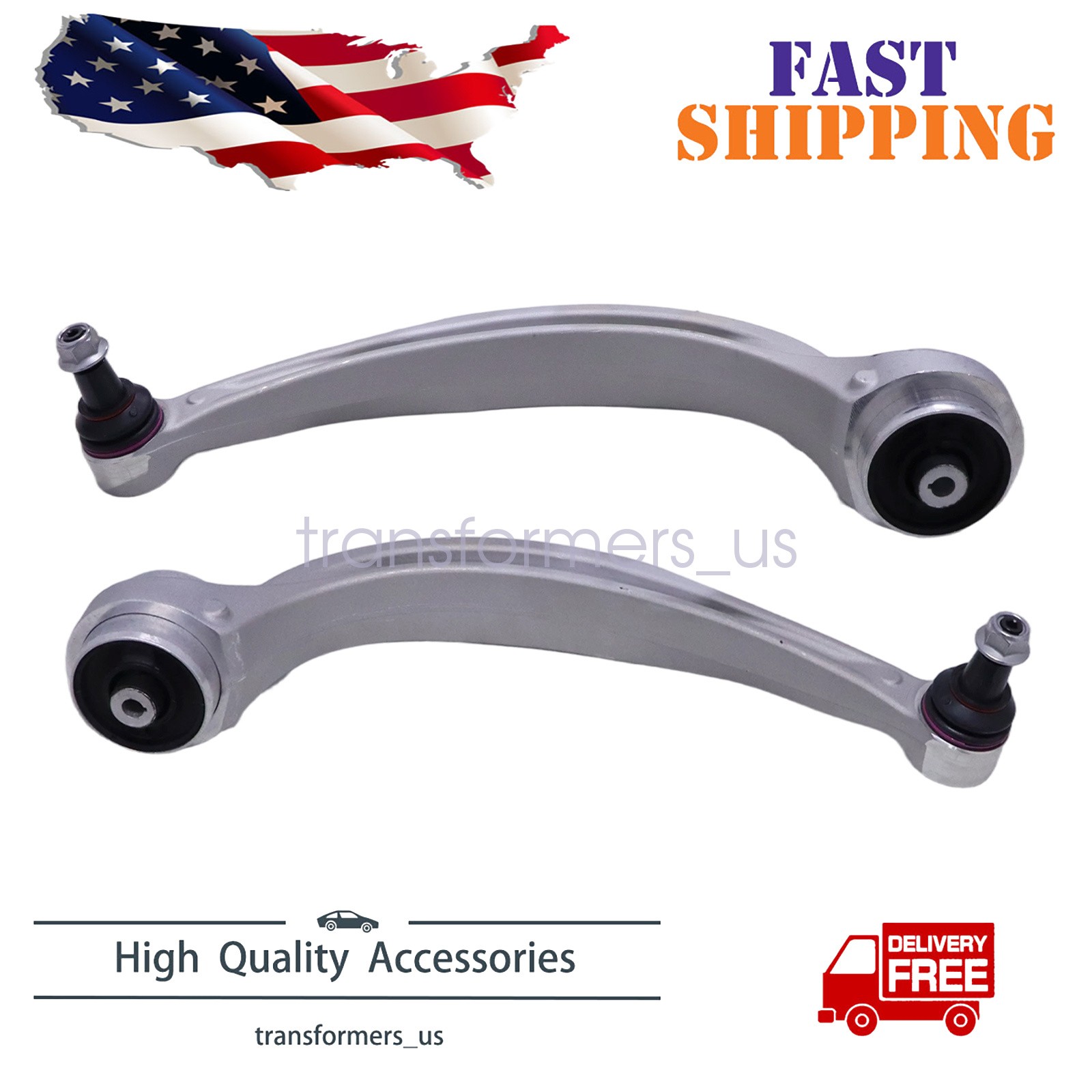 2X Front Lower Rearward Control Arm w/Ball Joint for Audi Q7 2017-20 SQ7 SQ8 Q8