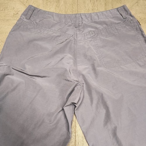 Vtg Armani Jeans Women's Nylon Cargo Pants Made In Italy Silver Size 6 Y2K - Picture 4 of 16
