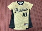 WOMENS USED VINTAGE NIKE GAME WORN PURDUE BOILERMAKERS SOCCER JERSEY SMALL
