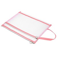 Dokumententasche Mit ReißVerschluss + Griff, A4, Netzstoff, FüR BüRo, Rosa