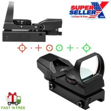 D4RGT Tactical Red/Green Dot Reflex Optic Sight Four Reticle Scope D4RGB
