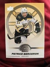2023-24 Upper Deck Centennial Patrice Bergeron #89 Basic