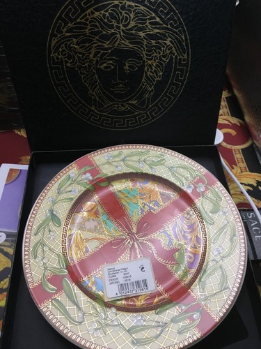 Versace Christmas Magic Plate Rosenthal 18cm Rare 7" sale Christmas 2003 - Picture 4 of 7