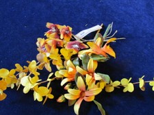 Vintage Millinery Flower Collection Yellow Orange 1 1/2-3" German H2668