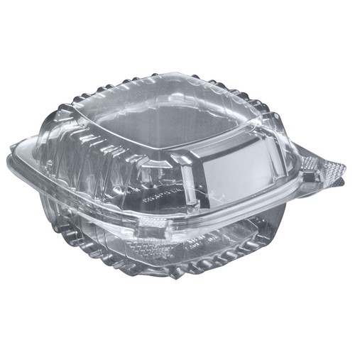 Dart Clear Seal OPS Contenitore quadrato in plastica per alimenti trasparente, 13,8 once | 500/Custodia - Foto 2 di 6