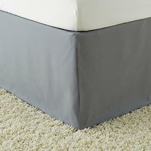 Basics Pleated Bed Skirt King Dark Grey 844178058896 Basics Pleated Bed Skirt King Dark, Dark Gray King Size Bed Skirt