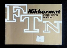 Original Camera Instructions/Manual: Nikon Nikkormat FTn