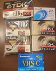 Lot of 5 Vhs-C Tapes For Camcorder Tc-30 Blank Tapes New AndVhs-C Cleaning Tape