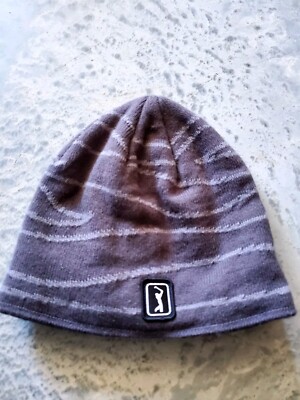 PGA Tour Striped Pattern Topography Winter Beanie Toque Cap Hat 1105