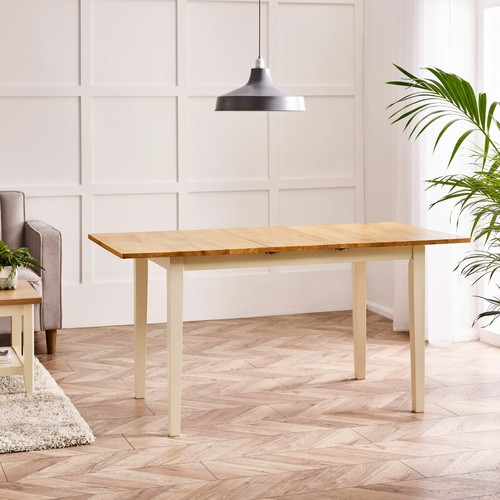 Salcombe Extending Rectangular Wooden Table with 2 Whitby Chairs & 1 Small Bench - Picture 10 of 22