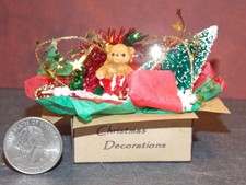Dollhouse Miniature Christmas Cookies White Trees Stars E24A 1:12 Dollys Gallery