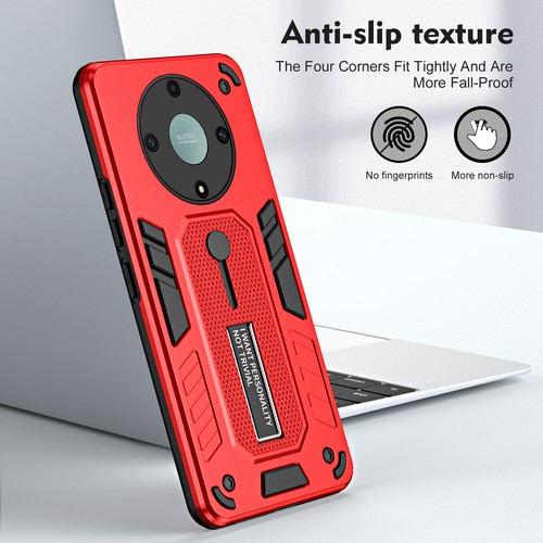 For Honor Magic5 Lite 5G Luxury Anti-Slip Hybrid Armor KickStand Soft Case Cover - Photo 15 sur 27