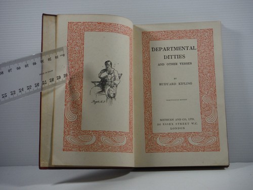 Departmental Ditties by Rudyard Kipling 1928 leather cover old book poetry verse - Picture 4 of 13