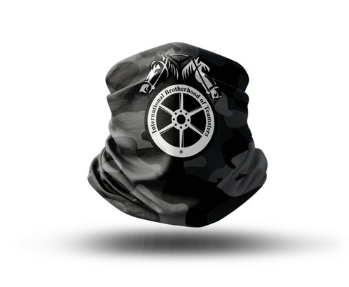 Washable Fabric Face Cover Neck Gaiter Dark Camo Teamsters Print EU Made - Picture 1 of 6