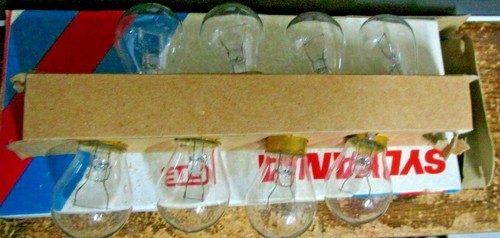 8 bombillas incandescentes vintage 1073 GTE Sylvania incandescentes NUEVAS EN CAJA - Imagen 3 de 4