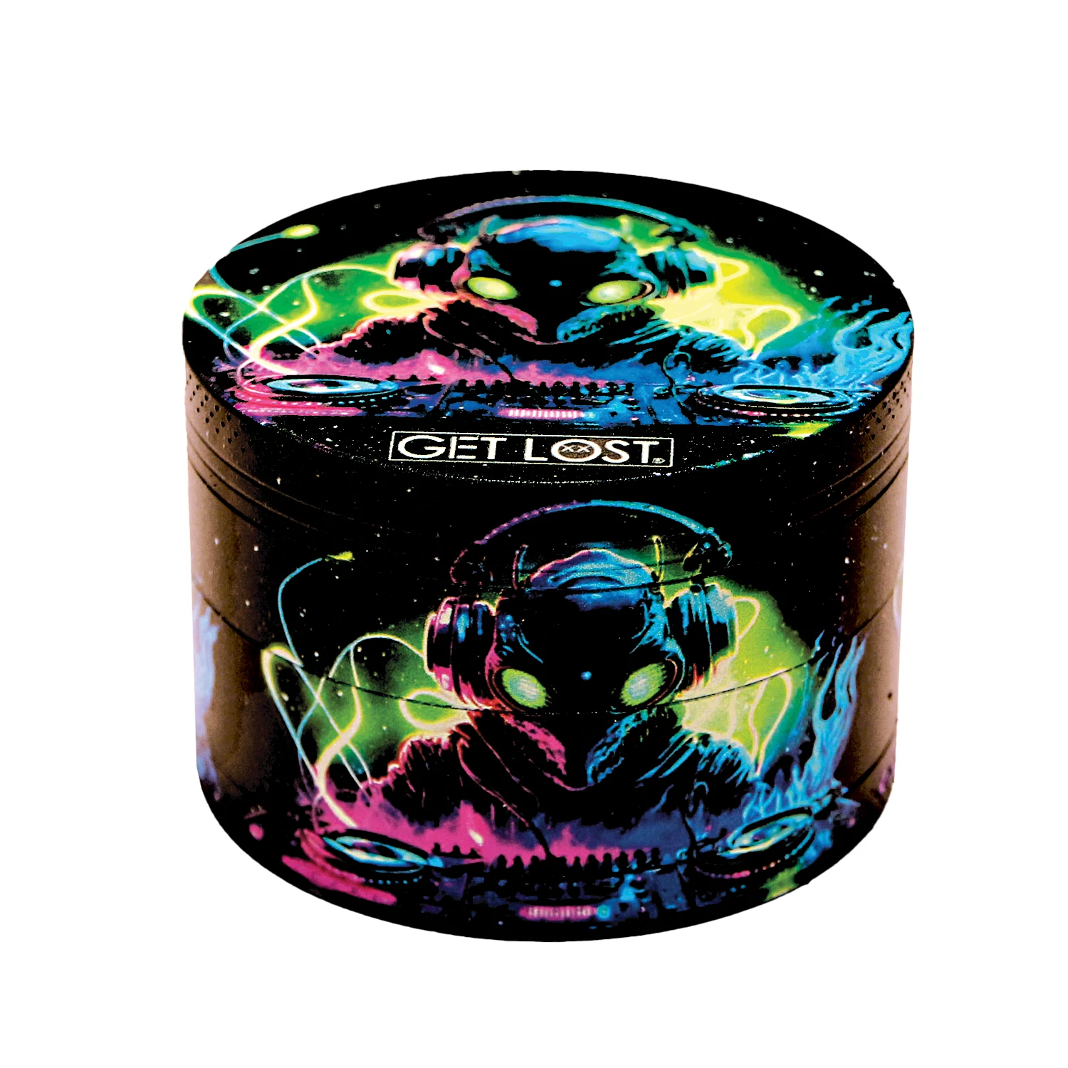 Galaxy Herb Grinder 63mm 4 PCS Herb Metal Grinder Spice Magnetic Lid (DJ)
