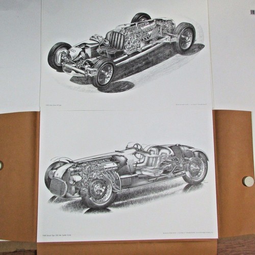 YOSHIHIRO INOMOTO AUTOMOBILE TECHNICAL 22 ILLUSTRATIONS VINTAGE CARS 1979 Rare! - Picture 5 of 12
