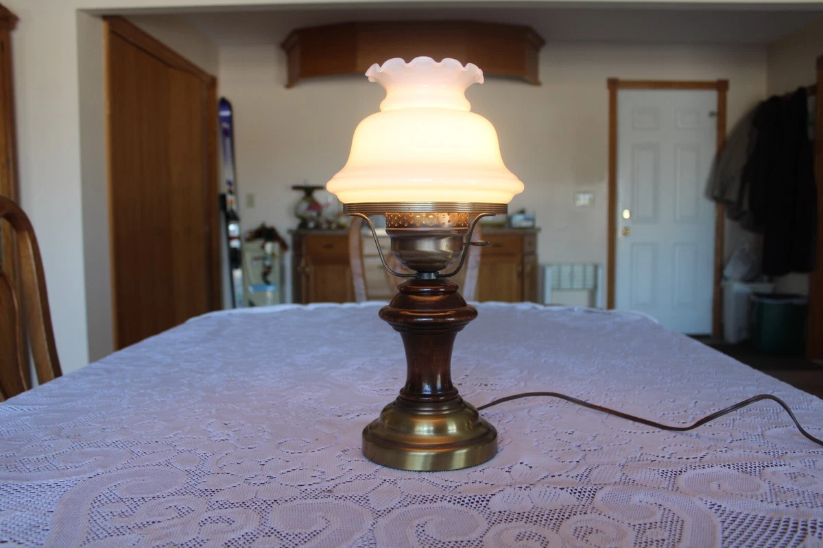Milk glass online globe lamp