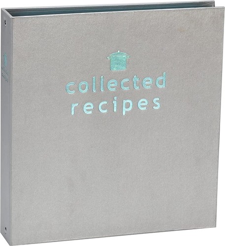 Customizable Cookbook Binder with Dividers & Labels - Turquoise & Gray Design - Picture 3 of 9