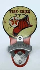 Vintage Style Texaco Fire Chief Wall Mount Metal Bottle Opener Sign