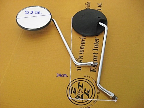 Fit YAMAHA YG1 YG-1 YGS YG-S DS6 DS-6 G6S GS-S BLACK PLASTIC MIRROR 10mm.[as189] - Picture 2 of 6