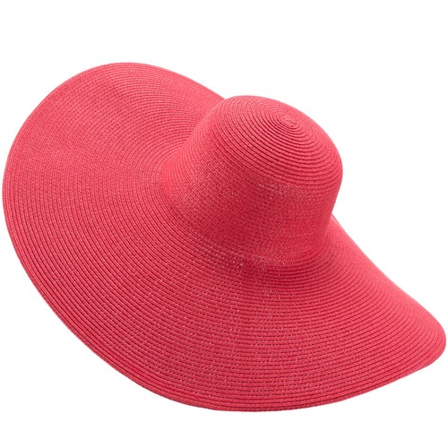 6.7" Womens Church Kentucky Derby Wide Brim Straw Summer Floppy Sun Hat A330 - Picture 6 of 109