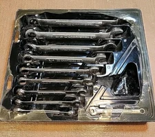Vintage Sears  Craftsman 10 Pc Standard Combination Wrench Set 12 Point USA