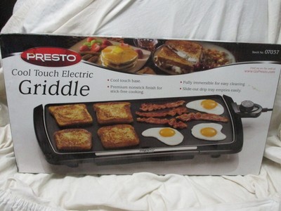 Presto 07037 Jumbo Cool Touch Electric Griddle, Black