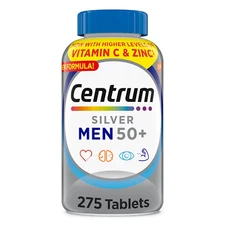 Centrum Silver MultiVitamin MultiMineral Complete Vitamin 275 Tabs Men Over 50+