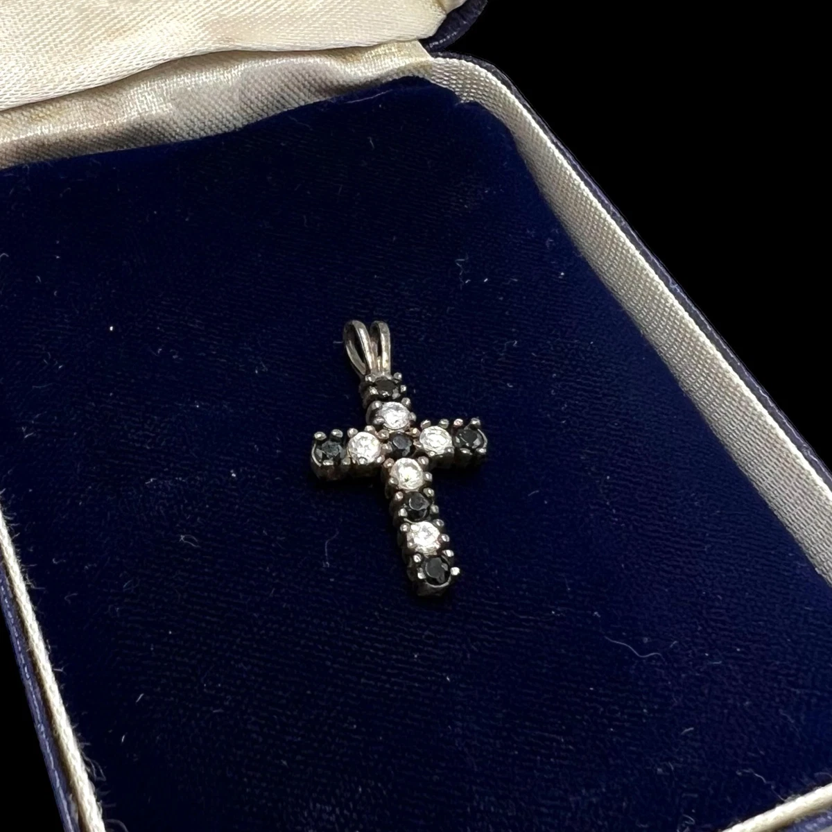 Avon sterling silver cross best sale necklace
