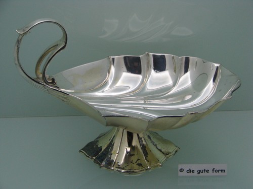WMF Jugendstil 1910 - - - große - Obstschale - Muschelform - versilbert - - - - Bild 8 von 18