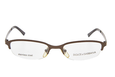 DOLCE GABBANA DG Brille im Bibliothekslook Y2K, schmale Farbtöne, Bürosirenenrahmen
