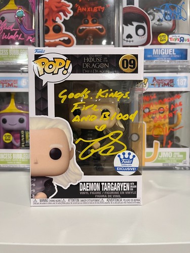 Funko Pop Daemon Targaryen With Dragon Egg 09 HotD Game of Thrones Signed Auto