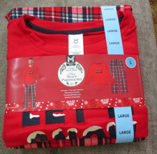 NEW Member's Mark Family Sleep Men's 2-Piece Pajama 'Let it Snow' Set Large