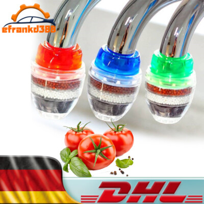 3 Stück Upgrade Filter Wasser Aufsatz für Trinkwasser Küche Water Kalkfilter Tap