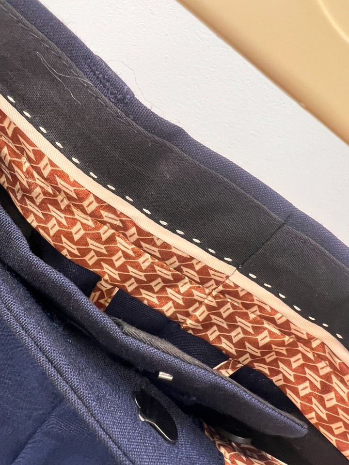 NEXT Tailoring Slim Fit Suit Trousers Navy Size 32" 32L 50 Wool BNWT