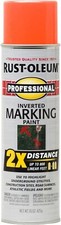 Rust-Oleum 266579 Inverted Marking Spray, 15 oz, Fluorescent Orange, 1 Pack