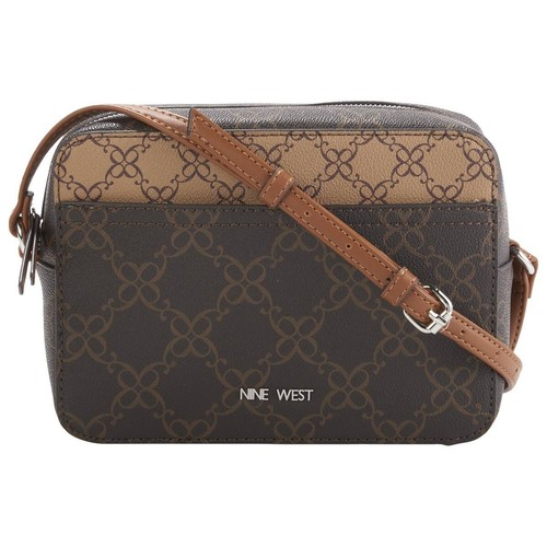 Nine West Bowie NYO558270 Women's Brown Mini Camera Crossbody Straps Bags JDM321