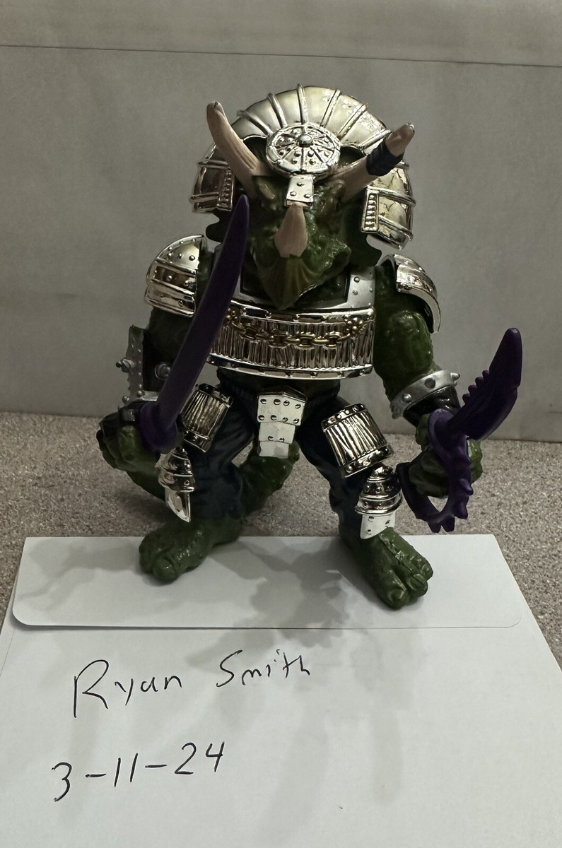 希少 TOY SOLDIER 珍龍 TMNT Shogun Triceraton Vintage Teenage Mutant Ninja Turtles