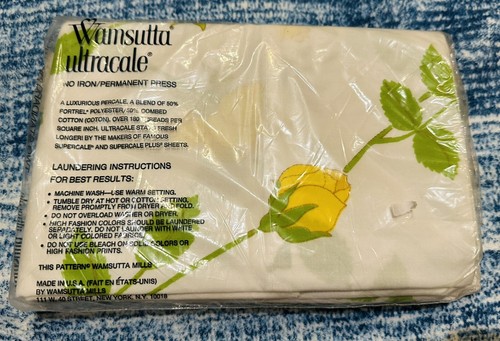 Christian Dior Wamsutta Bedding Full Set Dior Rose Flat Fitted Sheet Pillowcases - Picture 7 of 8