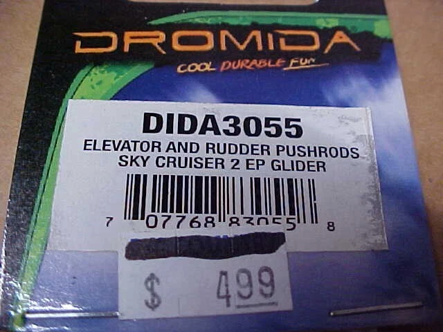 DROMIDA DIDA3055 = ELEVATOR AND RUDDER PUSHRODS: SKY CRUISER 2 EP GLIDER (NEW) - Image 2 of 2