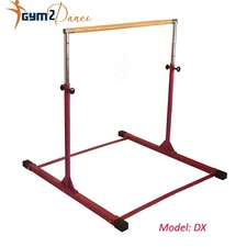 Signature Fitness Adjustable Folding Steel Gymnastics Bar, Ages 3 & Up, Purple